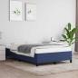 Preview: ARDEBO.de - Bettgestell ohne Matratze Blau 120x190 cm Stoff