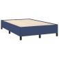 Preview: Bettgestell ohne Matratze Blau 120x190 cm Stoff