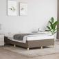 Preview: ARDEBO.de - Bettgestell ohne Matratze Taupe 120x190 cm Stoff