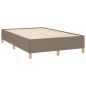 Preview: Bettgestell ohne Matratze Taupe 120x190 cm Stoff