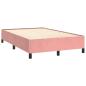 Preview: Bettgestell ohne Matratze Rosa 120x190 cm Samt