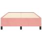 Preview: Bettgestell ohne Matratze Rosa 120x190 cm Samt