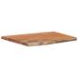 Preview: Tischplatte 70x60x2,5cm Rechteckig Massivholz Akazie Naturkante