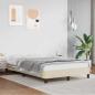Preview: ARDEBO.de - Bettgestell ohne Matratze Creme 120x190 cm Kunstleder