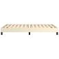 Preview: Bettgestell ohne Matratze Creme 120x190 cm Kunstleder