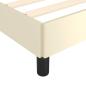 Preview: Bettgestell ohne Matratze Creme 120x190 cm Kunstleder