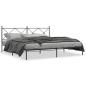 Preview: Bettgestell mit Kopfteil Metall Schwarz 200x200 cm