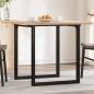 Preview: Esstisch-Gestell in O-Form 60x60x73 cm Stahl