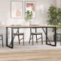 Preview: Esstisch-Gestell in O-Form 160x80x73 cm Stahl