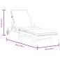 Preview: Sonnenliegen 2 Stk. mit Auflagen 200x68x83 cm Massivholz Akazie