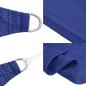 Preview: Sonnensegel 160 g/m² Trapezform Blau 3/4x3 m HDPE