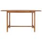 Preview: Gartentisch 150x150x75 cm Teakholz Massiv