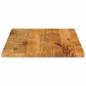 Preview: Tischplatte 100x60x2,5 cm Rechteckig Massivholz Mango