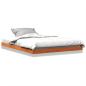 Preview: Massivholzbett Wachsbraun 135x190 cm Kiefer