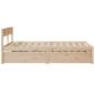 Preview: Massivholzbett ohne Matratze 120x200 cm Kiefernholz