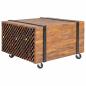 Preview: ARDEBO.de - Beistelltisch Teak 60x60x38 cm