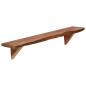 Preview: Wandregale 2 Stk. 90 x 20 x 18 cm Massivholz Akazie