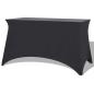 Preview: ARDEBO.de - Stretch-Tischhusse 2 Stk. 120 x 60,5 x 74 cm Anthrazit
