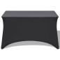 Preview: Stretch-Tischhusse 2 Stk. 120 x 60,5 x 74 cm Anthrazit
