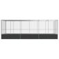 Preview: Voliere mit Erweiterung Silbern 625x207x212 cm Stahl