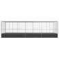 Preview: Voliere mit Erweiterung Silbern 725x307x212 cm Stahl