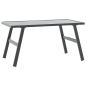 Preview: Garten-Couchtisch Schwarz 90x45x35 cm Pulverbeschichteter Stahl