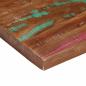 Preview: Tischplatte 100x80x3,8 cm Rechteckig Altholz Massiv