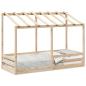 Preview: Kinderbett mit Dach 90x190 cm Massivholz Kiefer