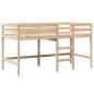 Preview: Hochbett mit Dach 80x200 cm Massivholz Kiefer