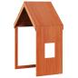 Preview: Hochbett mit Dach Wachsbraun 90x200 cm Massivholz Kiefer