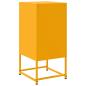 Preview: Nachttische 2 Stk. Senfgelb 36x39x78 cm Stahl