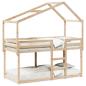 Preview: Etagenbett ohne Matratze 90x200 cm Massivholz Kiefer