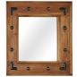 Preview: ARDEBO.de - Spiegel Akazienholz Massiv 50x50 cm