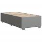 Preview: Bettgestell ohne Matratze Hellgrau 80x200 cm Stoff