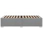 Preview: Bettgestell ohne Matratze Hellgrau 80x200 cm Stoff