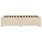 Preview: Bettgestell ohne Matratze Creme 80x200 cm Stoff