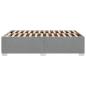 Preview: Bettgestell ohne Matratze Hellgrau 120x190 cm Stoff
