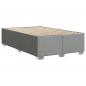 Preview: Bettgestell ohne Matratze Hellgrau 120x190 cm Stoff
