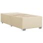 Preview: Bettgestell ohne Matratze Creme 90x200 cm Stoff