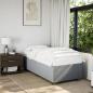 Preview: ARDEBO.de - Bettgestell ohne Matratze Hellgrau 90x190 cm Stoff