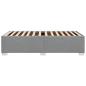 Preview: Bettgestell ohne Matratze Hellgrau 90x200 cm Stoff