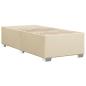 Preview: Bettgestell ohne Matratze Creme 90x190 cm Stoff