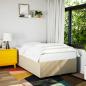 Preview: ARDEBO.de - Bettgestell ohne Matratze Creme 120x200 cm Stoff