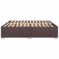 Preview: Bettgestell ohne Matratze Dunkelbraun 180x200 cm Stoff