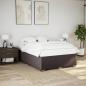 Preview: ARDEBO.de - Bettgestell ohne Matratze Dunkelbraun 140x190 cm Stoff