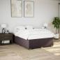 Preview: ARDEBO.de - Bettgestell ohne Matratze Dunkelbraun 160x200 cm Stoff
