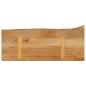Preview: Tischplatte mit Baumkante 90x40x3,8 cm Massivholz Mango