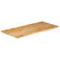 Preview: Tischplatte mit Baumkante 100x60x3,8 cm Massivholz Mango