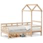 Preview: Tagesbett mit Dach 80x200 cm Massivholz Kiefer