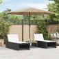 Preview: ARDEBO.de - Sonnenschirm mit Stahlmast Braun 324x324x247 cm